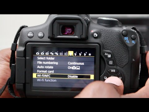 How To Connect Canon WiFi Camera to Smartphone T6i And Canon Connect App