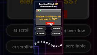 17/50 CSS Interview questions