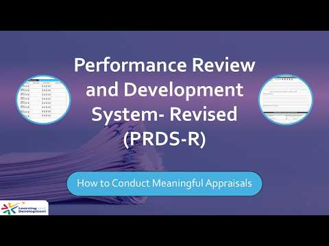 Webinar | PRDS-R Essentials:  How to Conduct Meaningful Appraisals