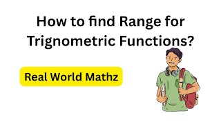 Range for Trignometric  function #trignometricfunctions #trigonometry #range
