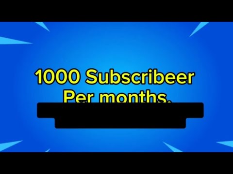How can I get 1000 Youtube subscribers per month in 2026.