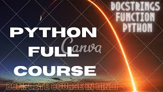 Python Full Course 74 Docstrings Function Python