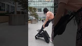 From luggage to travel stroller in seconds. #familytravel #airport #travelwithkids #easytravel
