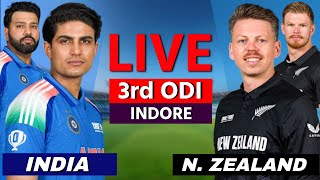 🔴 IND Vs NZ, 3rd ODI 2026, Live Cricket Score & Commentary | Live Cricket Match Today | IND BATT.