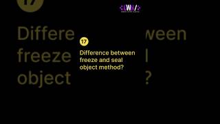 freeze and seal object method in js | #trending #viralvideo #coding #development #interview