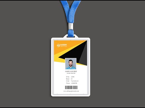 Professional Company ID Card Design - Photoshop Tutorial