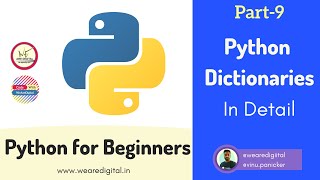 Python for Beginners || Part-9 || Python Dictionaries ||Learn python in Hindi || Easy tutorial
