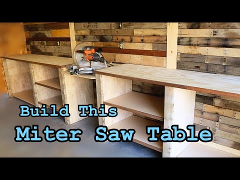 Step By Step EASY Miter Saw Table Build