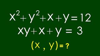 A Nice Algebra Problem | Math Olympiad x=? y=?