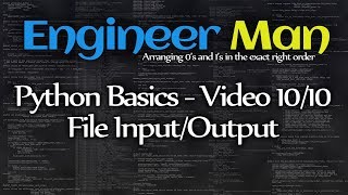 File Input/Output - Python Basics 10/10