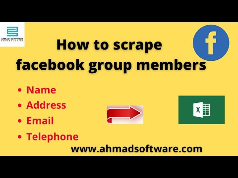 Facebook Group Member Scraper || How To Scraper Facebook Group Members Details