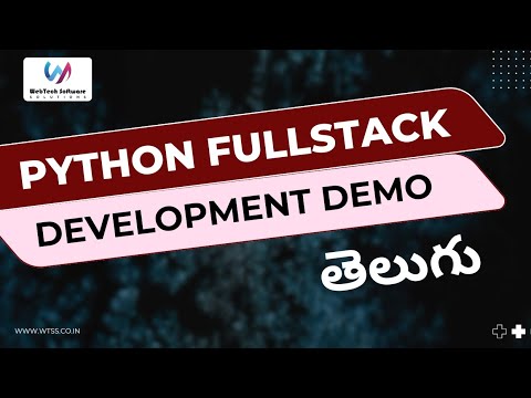 Python Full Stack Development Demo with Realtime Working Professional