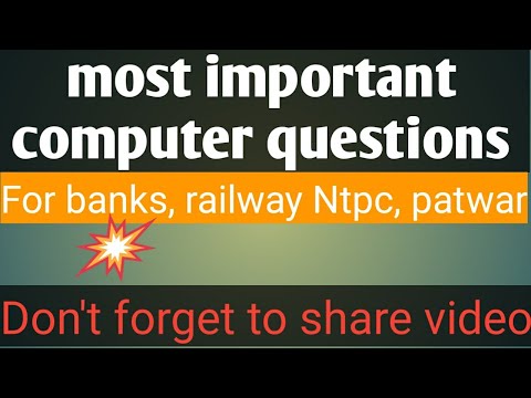 Most important computer questions