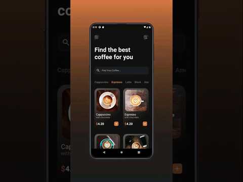 ASMR Programming - Coffee App UI - No Talking