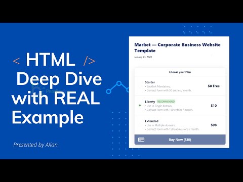 HTML  Deep Dive with REAL Example Dev Class #3