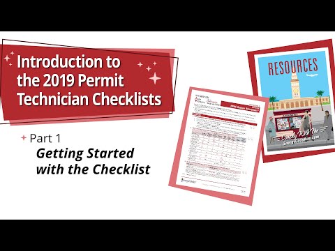 2019 Permit Technician Checklist | Part 1: Getting Started