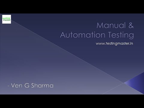 Testing - Manual & Automation || Testing Master || www.testingmaster.in