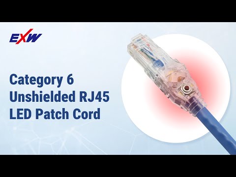 Ethernet Category 6 Unshielded RJ45 LED Patch Cord Battery Installation
