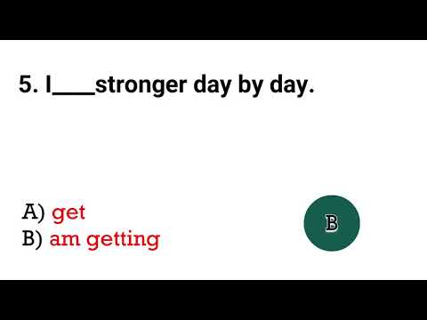 English Grammar Quiz- 'The Present Simple vs The Present Continuous"|| Tense || English Grammar test