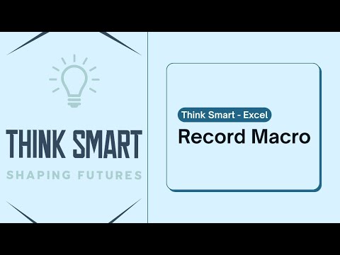 Record Macro | Excel