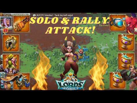 LORDS MOBİLE - SOLO & RALLY ATTACK! | Kalelyavuz #LordsMobile