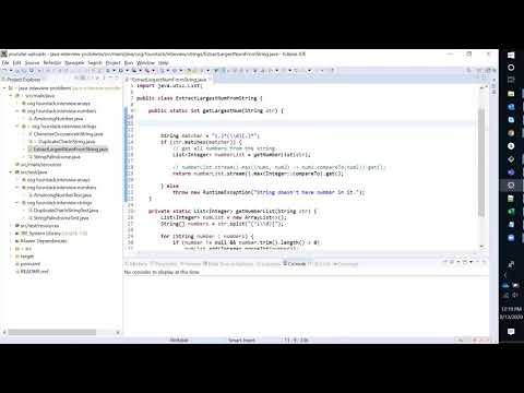 Extract Largest Integer From String | Java Interview | With Unit Tests