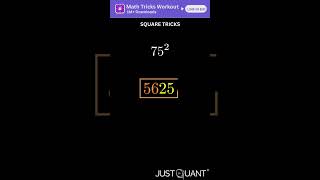 Square Numbers Ending in 5 Instantly - Vedic Maths Trick for Fast Calculation #mathtricks