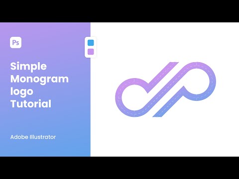 Simple Monogram / Mono line Modern Logo Tutorial | Adobe Illustrator