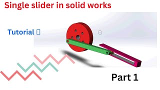 how to draw and assemble single slider part 1 #solidworks #cadcamtutorials#solidworkstutorial
