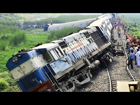 GOOD Driving skills or Luck/ Extremely DANGEROUS Train Accident & Truck Crashing/ CLOSE CALLS
