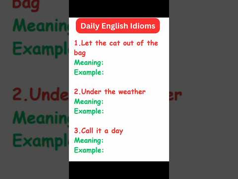 Did you know? Idioms! #logifunda​ #idioms #idiom #idiomsandphrases