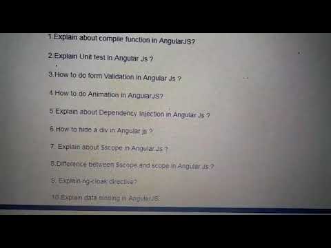 Angularjs interview questions