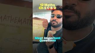 Class 12 Maths Ch 5 C&D – Most Important Question | NCERT  #class12maths #shorts