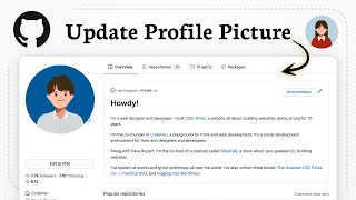How to change your GitHub profile picture (Account Settings)