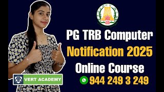 PG TRB Notification 2025 | PG TRB Computer Instructor | TN TRB CI Grade I Exam Details | In Tamil
