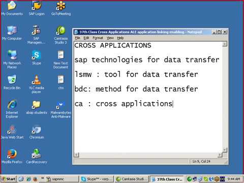 37th Class SAP ABAP ALE IDOC