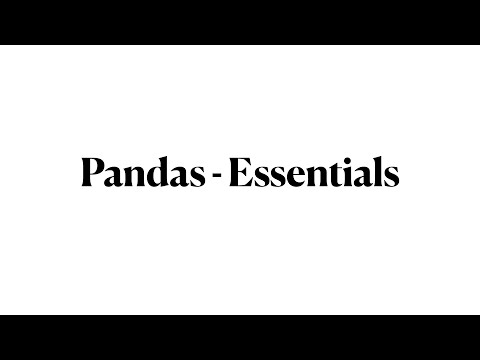 Pandas - Essentials