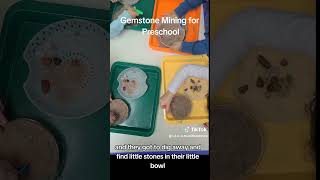 Gemstone Mining Sensory #STEAMforKids #SensoryPlay #ToddlerActivities #HandsOnLearning #KidsLearning