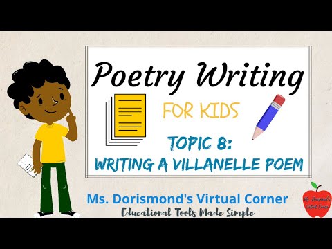✏️ How to Write a Villanelle Poem | Poetry Writing for Kids and Beginners
