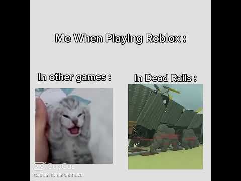 Me playing Roblox other games vs me playing Dead Rails #deadrails #roblox