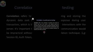 what is correlation in performance testing? InterviewQ&A5 #performancetesting #education #perfmentor