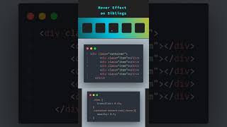 HOVER EFFECT ON SIBLINGS