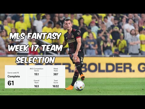 MLS Fantasy Week 17 Team Selection