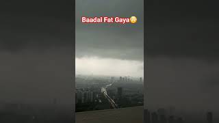 Baadal Fat Gaya😳#ytshorts #viral #weather #gurgaon #golfcourse