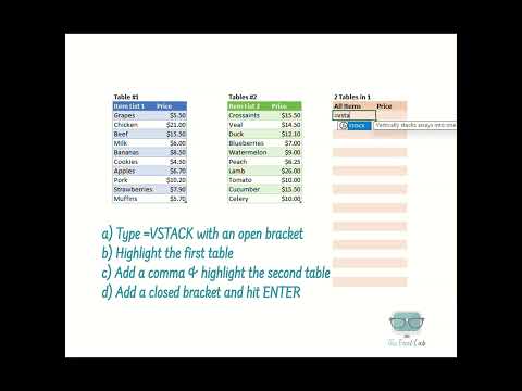 How to use VSTACK in Microsoft Excel | The Excel Lab #microsoft #excel #tutorial #course #vstack