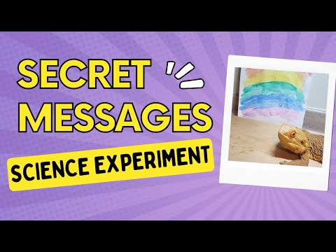 Painting Secret Messages Science Experiment for Kids