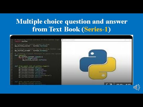 PYTHON SOME SOLVED TEXT BOOK EXERCISE (MULTIPLE CHOISE)