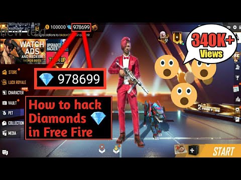 #freefirehack #diamondhack #unlimiteddiamondtricks How to get unlimited Diamonds 99999 in Free Fire