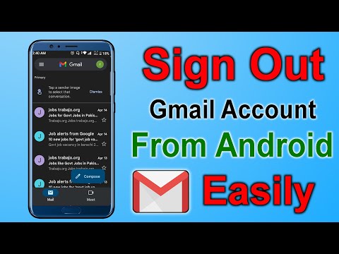 how to sign out from gmail on android phone | Sign Out One Gmail Account Not Others|
