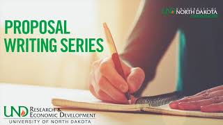 UND Proposal Writing Series 1 and 2